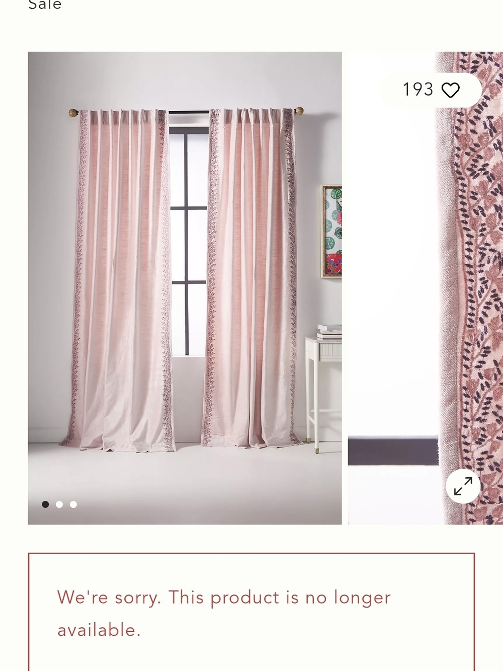 2 Anthropologie Curtain Panels